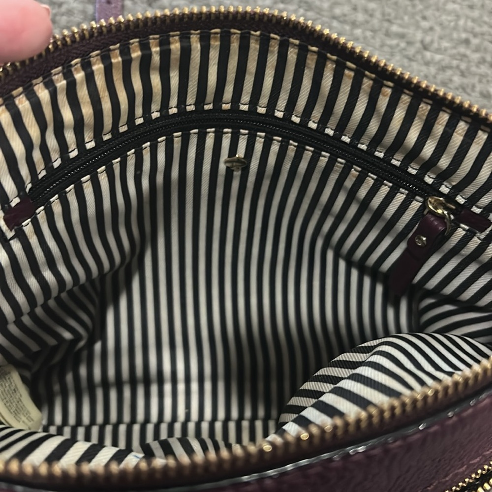 Kate Spade Plum Leather Crossbody Bag - Picture 4 of 10
